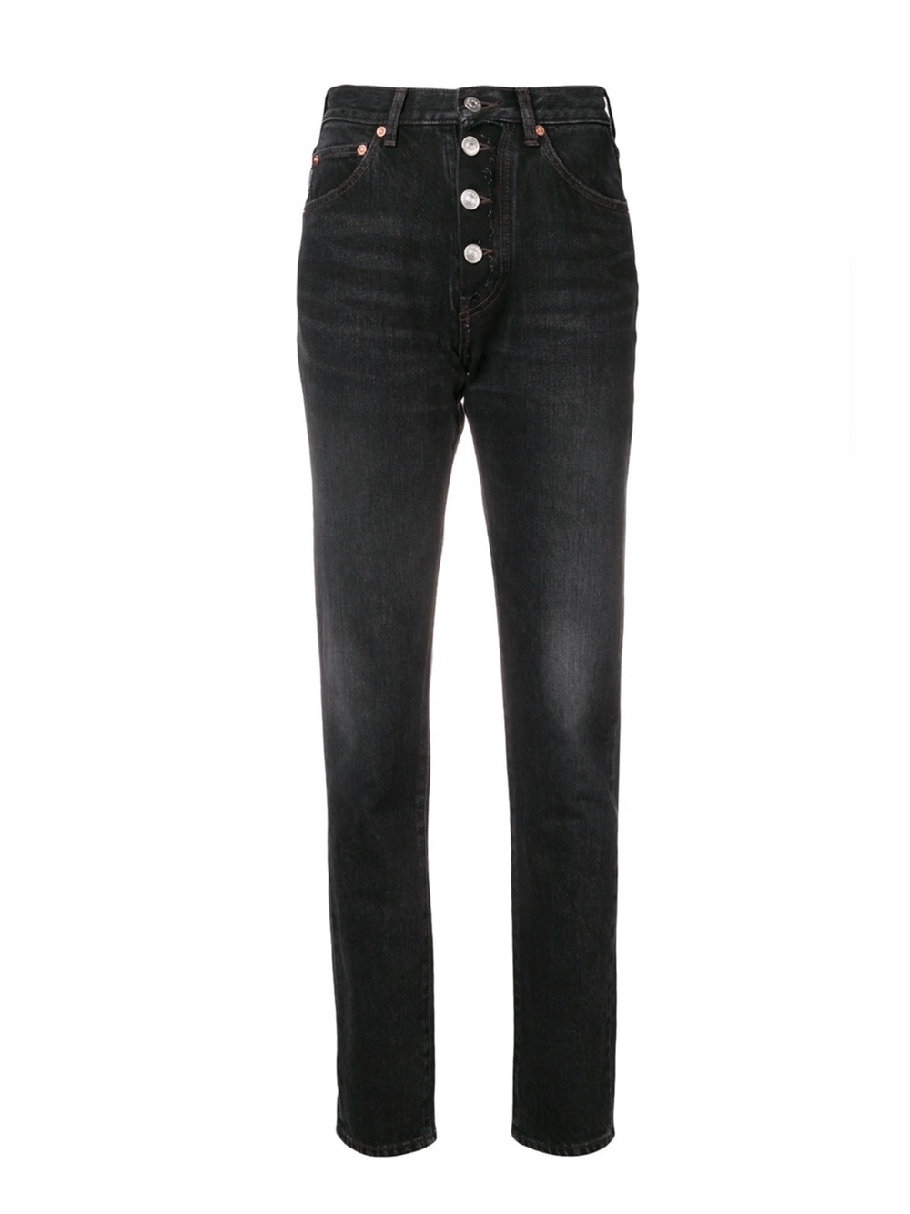 $1250 BALENCIAGA TUBE STRAIGHT-LEG GRAY JEANS SIZE 27